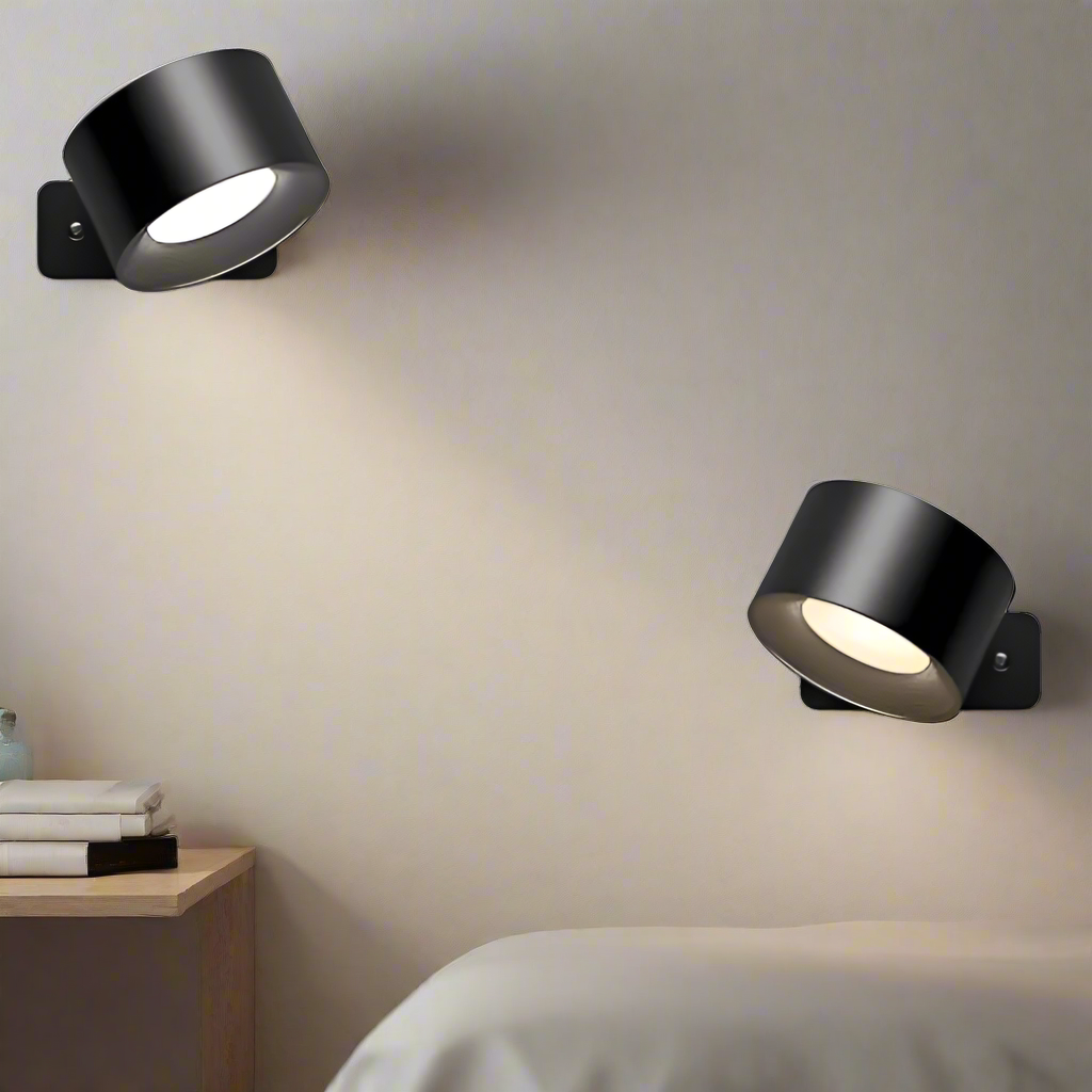 Applique murale LED sans fil – Magnétique – Blanc – 7,5 × 4,5 cm