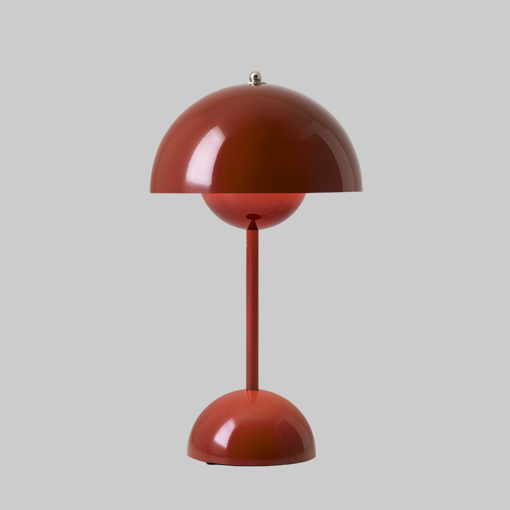 AuroraGlo – Lampe de table LED sans fil – Design moderne – Flowerpot V2 – 3 niveaux de luminosité