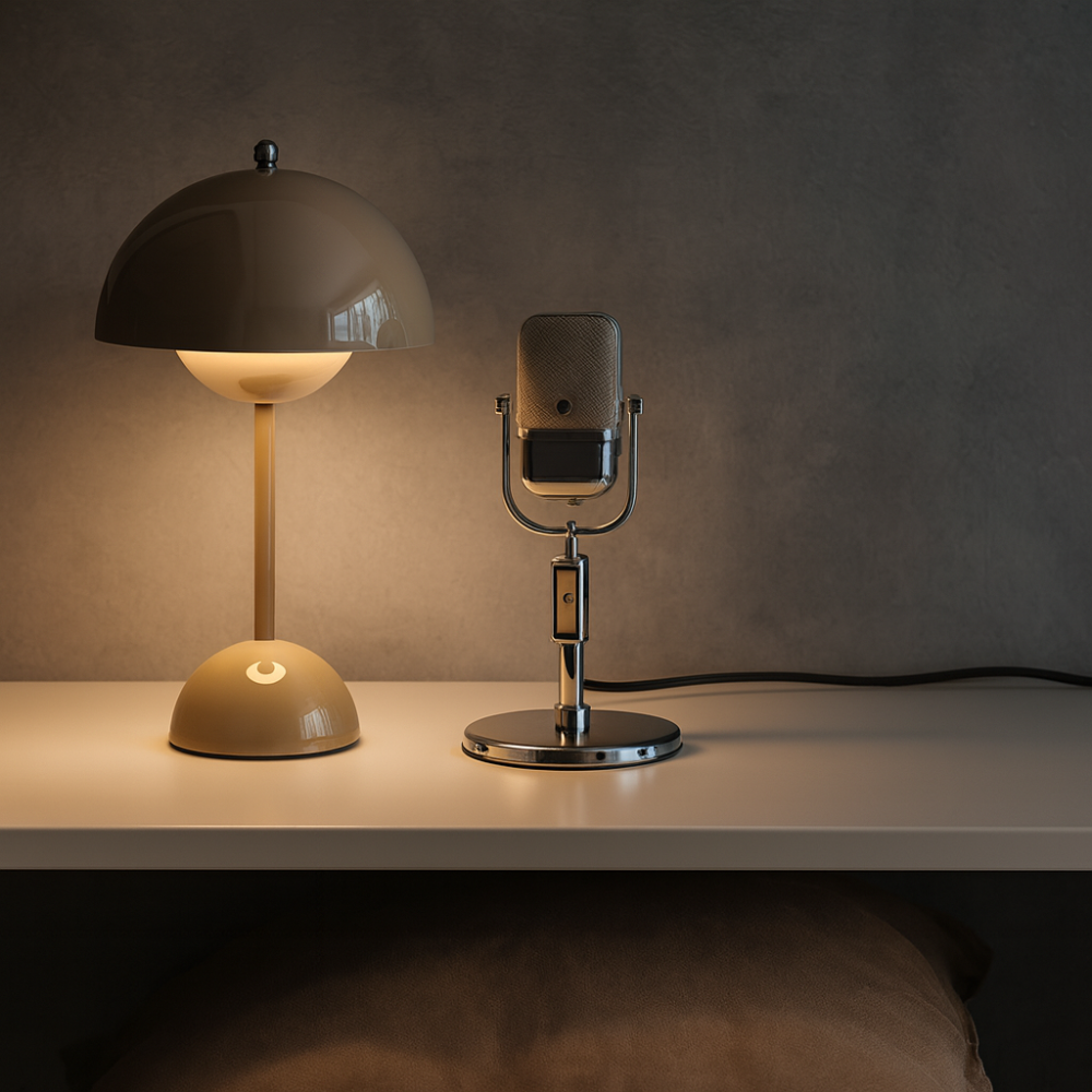 AuroraGlo – Lampe de table LED sans fil – Design moderne – Flowerpot V2 – 3 niveaux de luminosité