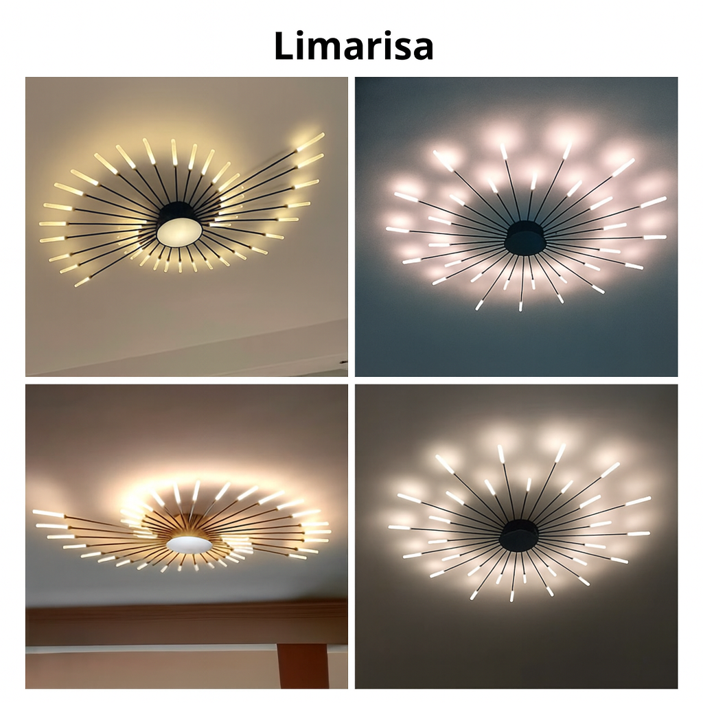 Birgit – Lustre en Métal et Verre – Forme Éventail Moderne – Éclairage Élégant pour Salon et Salle à Manger
