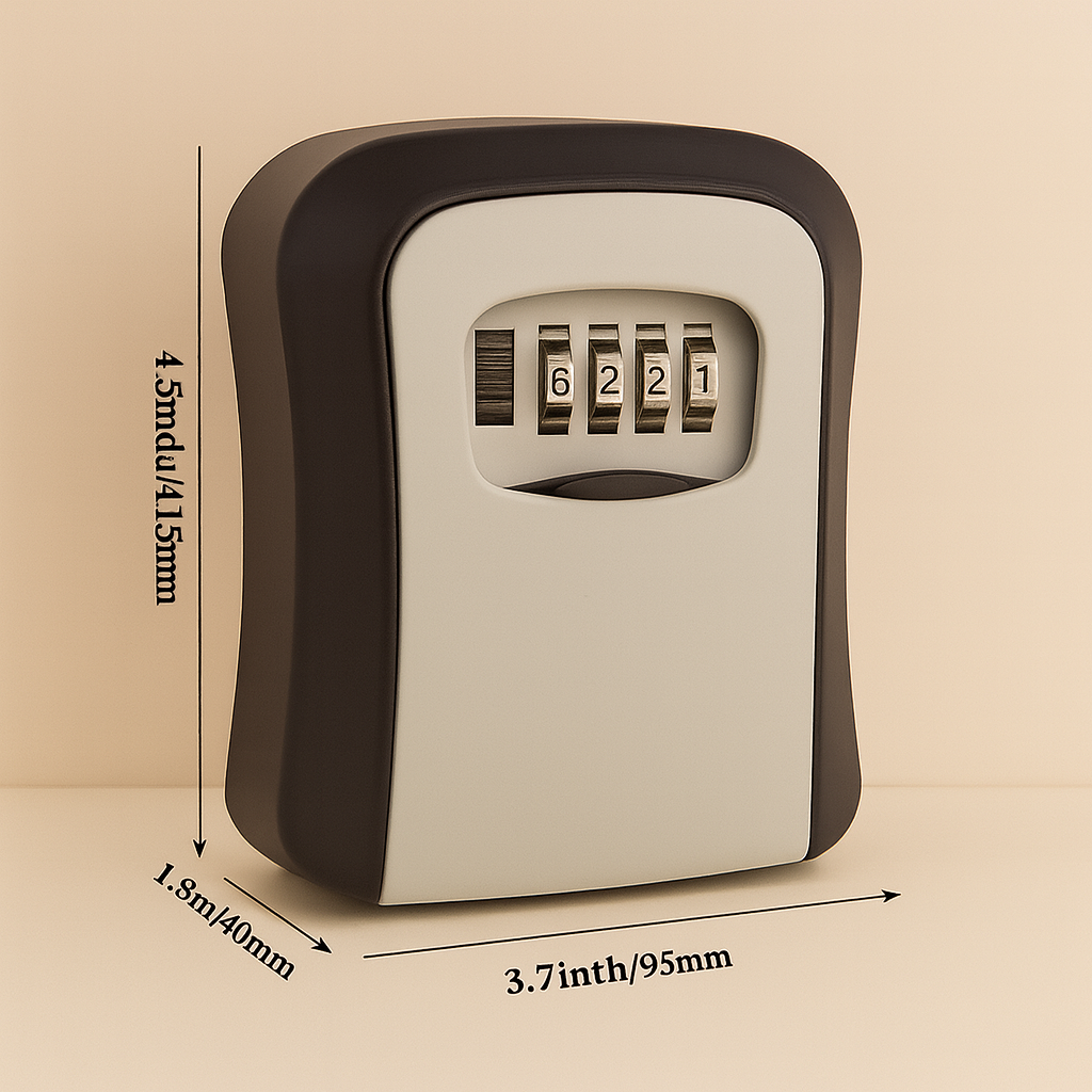 Maison Elvion – Boîte à clés sécurisée à combinaison – Coffre de rangement résistant aux intempéries – Solution pratique pour clés de secours à domicile ou au bureau