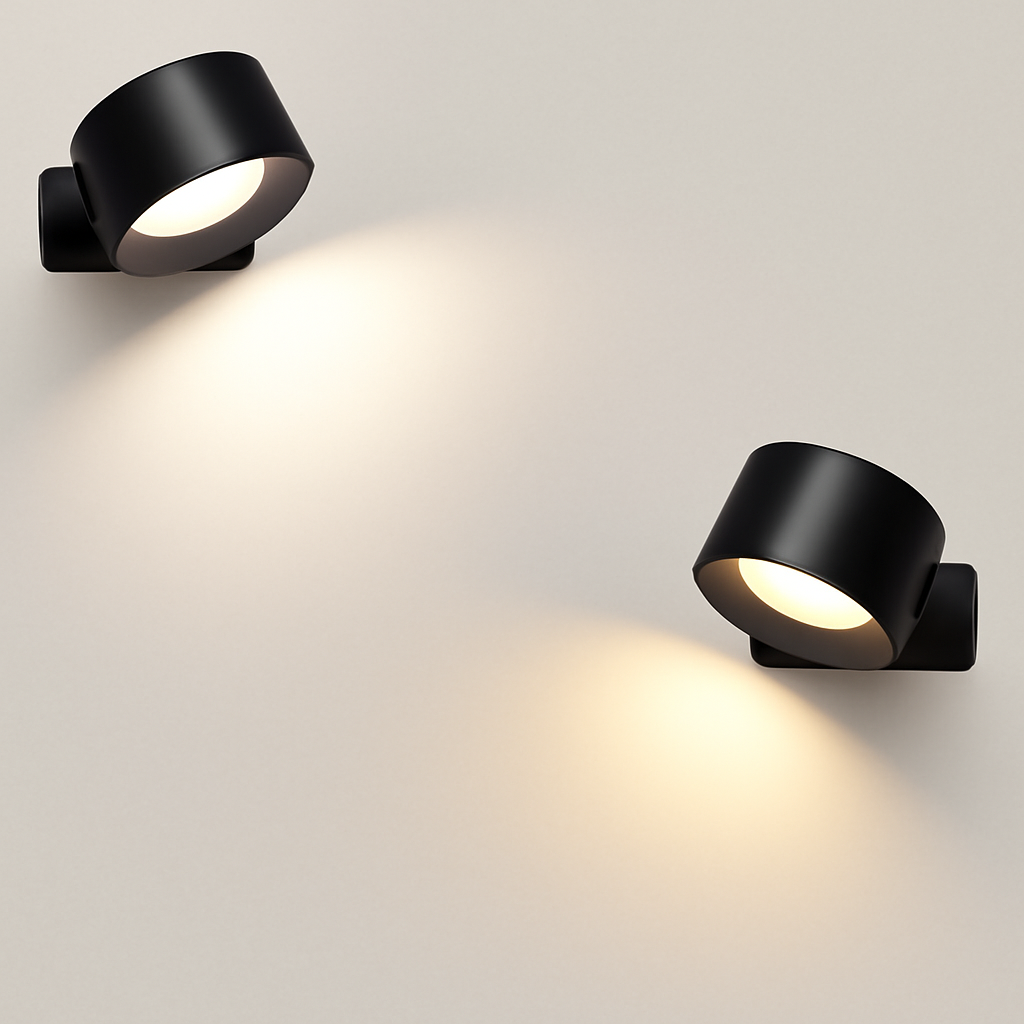 Applique murale LED sans fil – Magnétique – Blanc – 7,5 × 4,5 cm