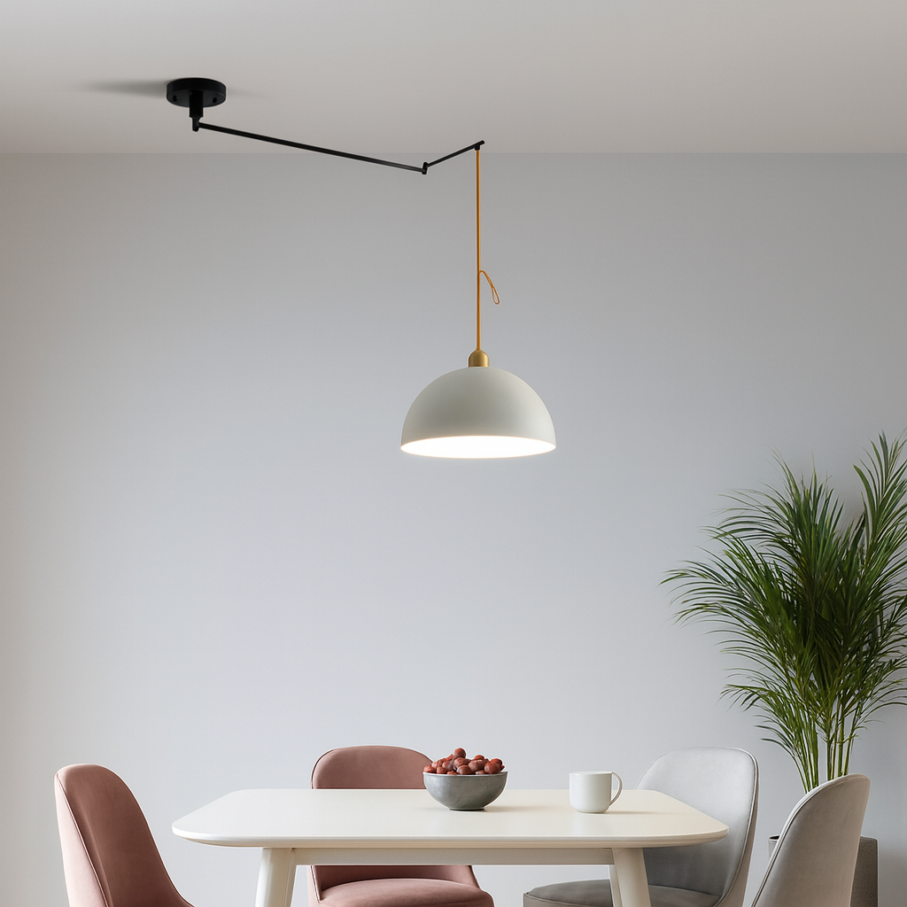 Contemporarygleam – Luminaire réglable moderne – Applique ou plafonnier – Métal – Noir