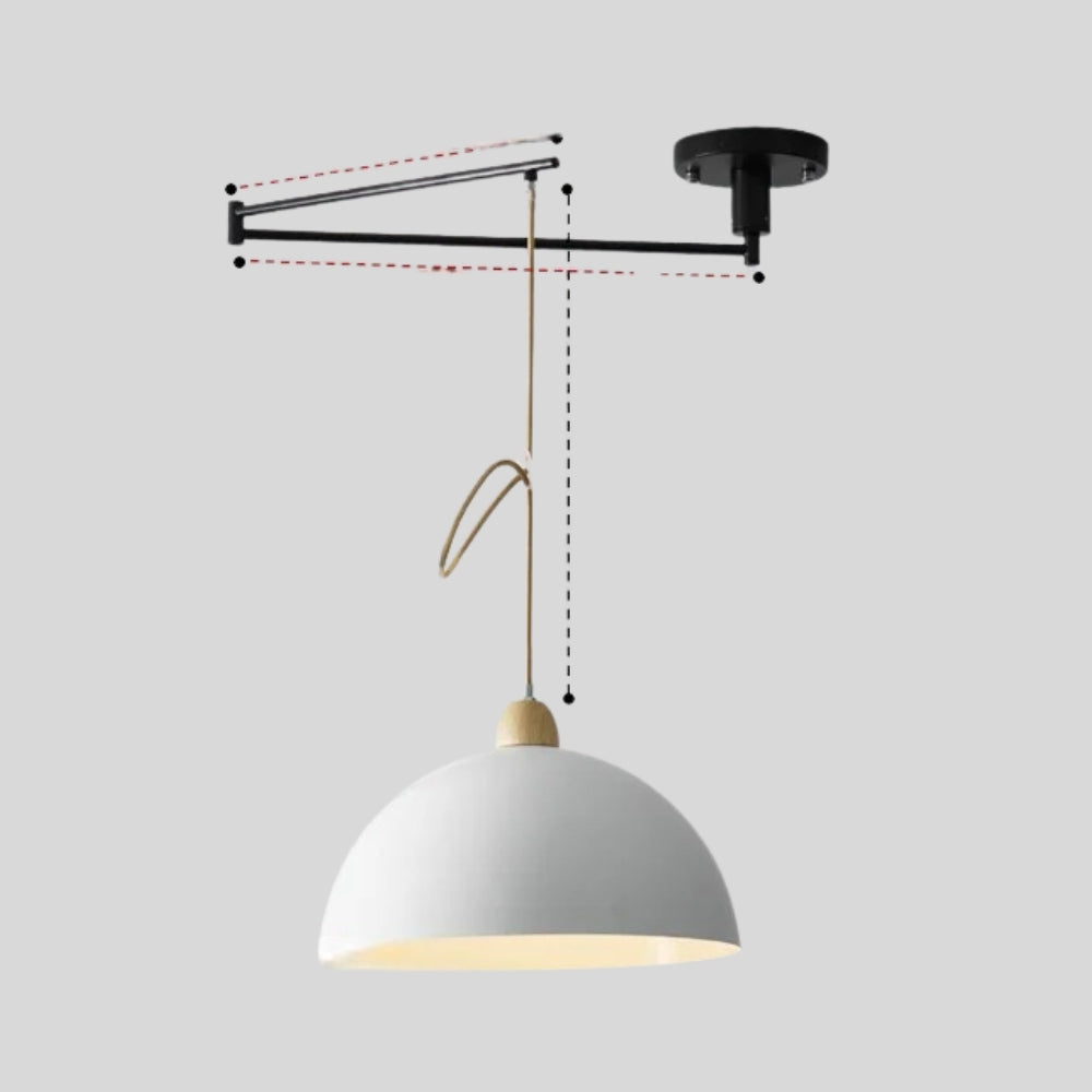 Contemporarygleam – Luminaire réglable moderne – Applique ou plafonnier – Métal – Noir