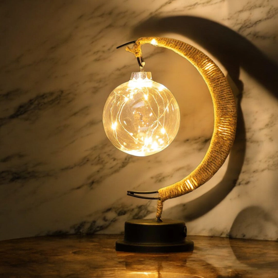 Lampe de Table Lune Magique - Éclairage LED d’Ambiance pour Intérieur Moderne