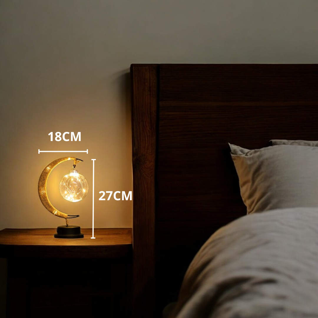 Lampe de Table Lune Magique - Éclairage LED d’Ambiance pour Intérieur Moderne