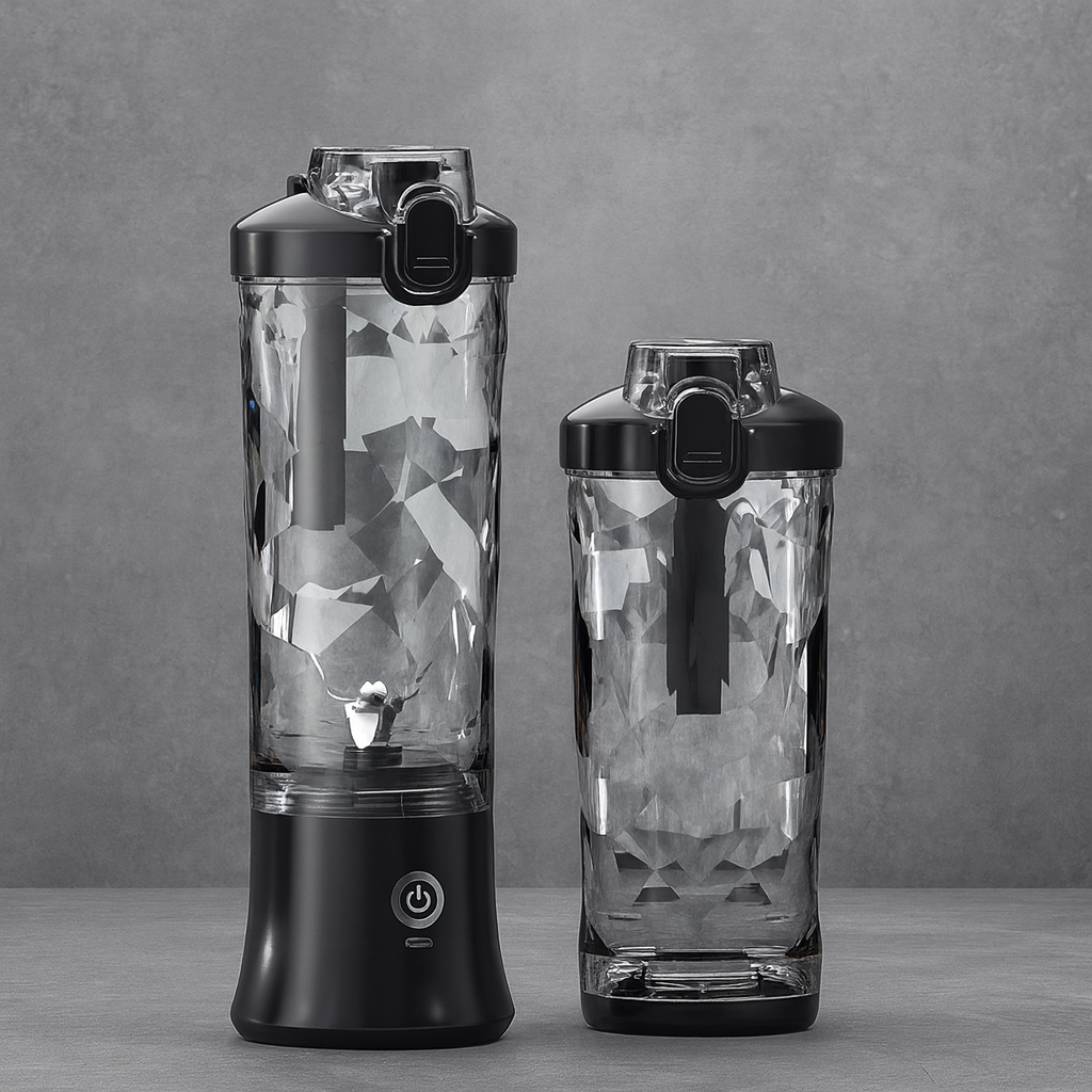 Maison Elvion – Mixeur portable pour smoothies – Rechargeable par USB – Capacité 600 ml – Batterie 4000 mAh – Gobelet sans BPA et design compact pour la maison, le bureau ou les déplacements