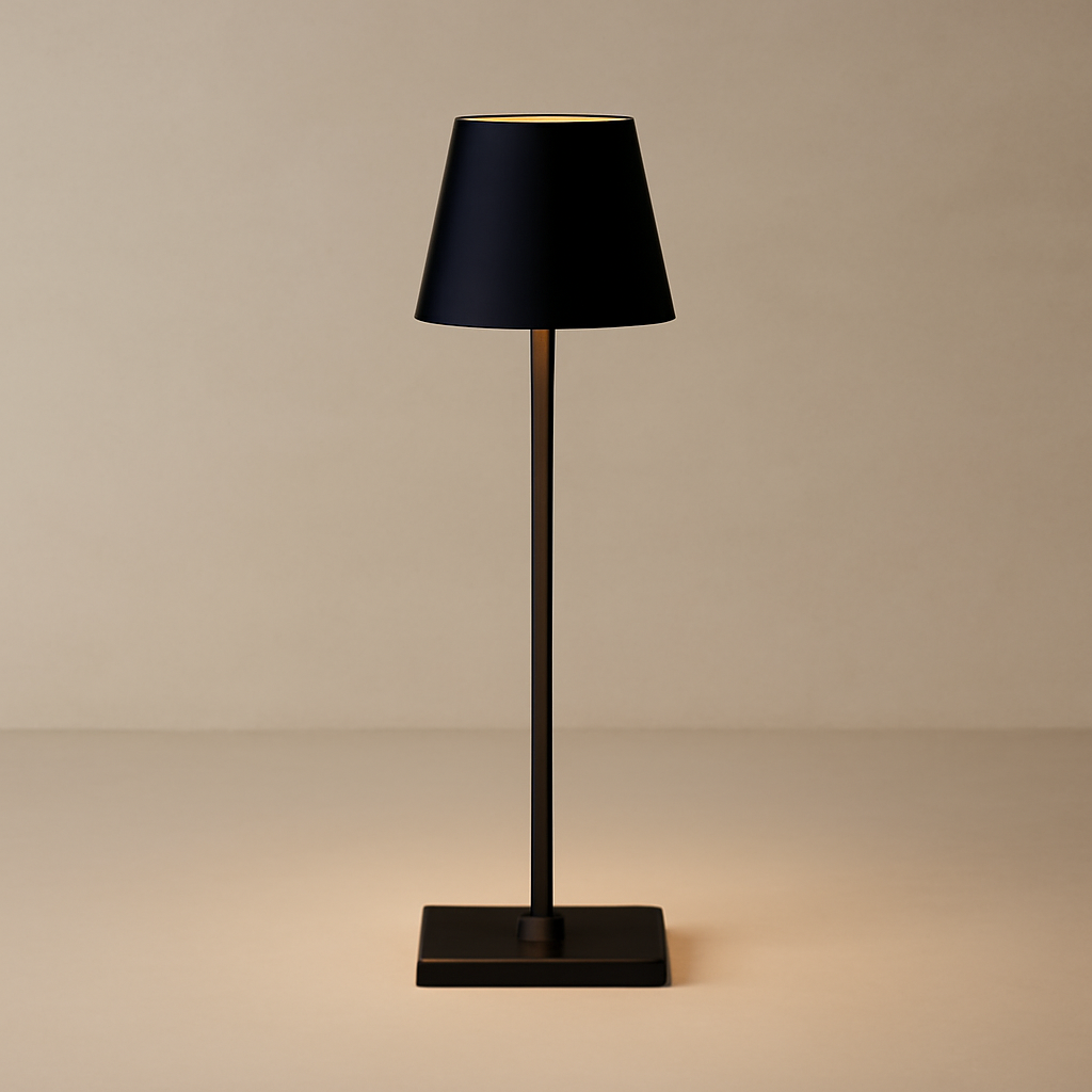 NORDIA – Lampe de table LED sans fil rechargeable – Métal – Design scandinave – 3 niveaux de luminosité