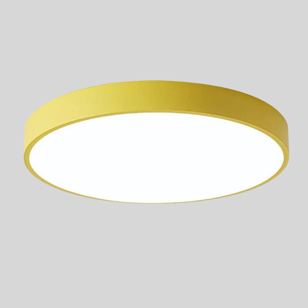 Plafonnier LED en bois – Design scandinave naturel – Éclairage blanc froid – Structure bois et acrylique – Ø 23 cm ou Ø 30 cm – Installation plafond facile