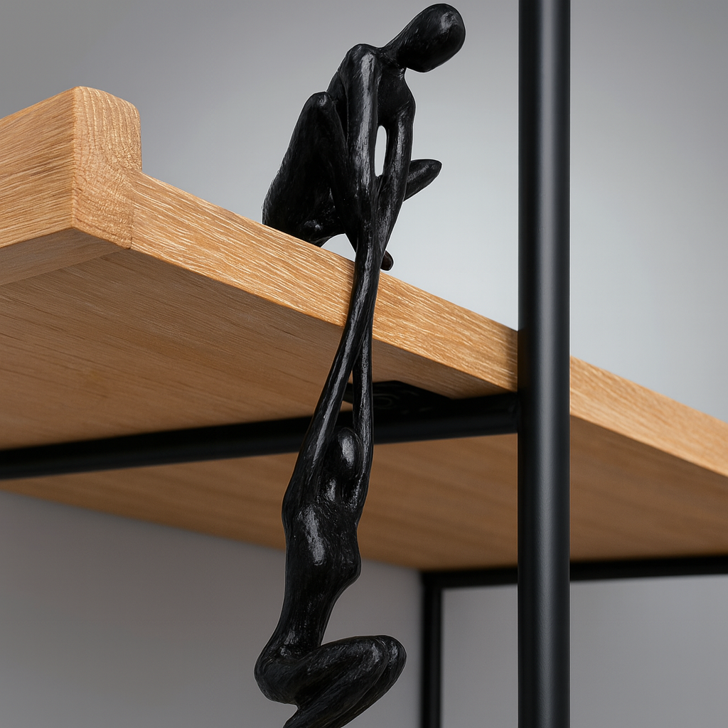 Maison Elvion – Sculpture décorative en polystone – Symbole de lien et d’unité – Idée cadeau pour couple, mariage ou décoration intérieure – Finition artisanale durable