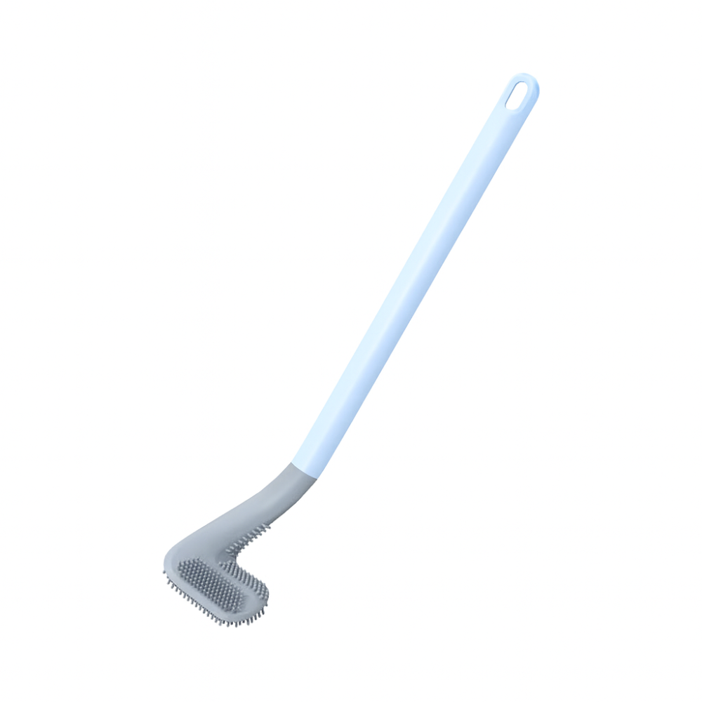 SmartBrush – Brosse de toilette intelligente – Tête flexible en L – Poils en TPR anti-saleté – Support mural sans perçage