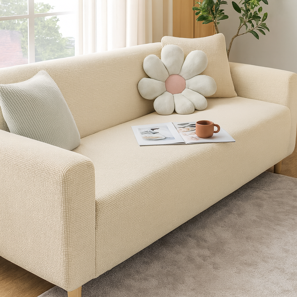 Sofina - Housse extensible pour canapé – Ajustement universel – Protection antidérapante – Plusieurs couleurs disponibles – Installation facile