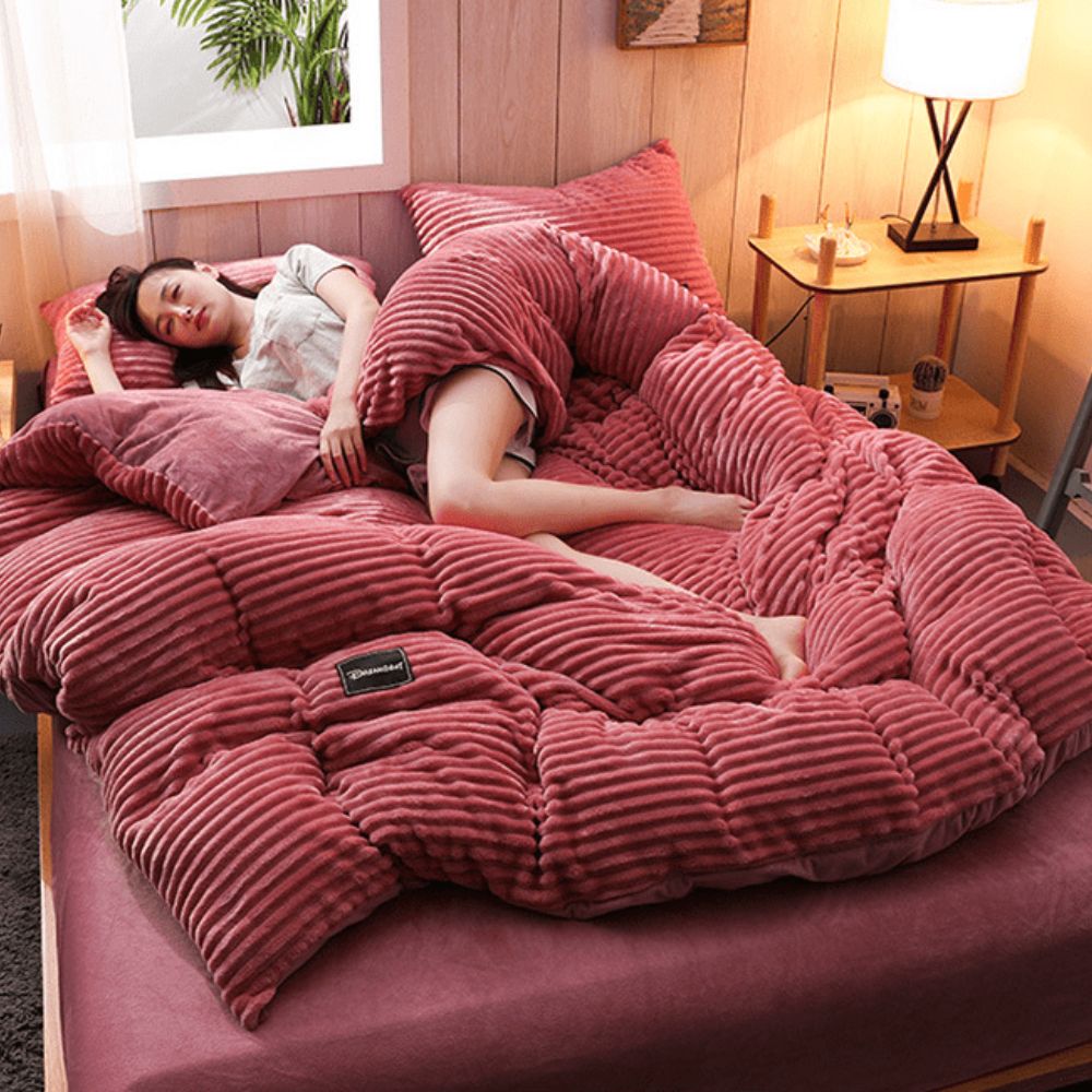 Vera – Duvet d’Hiver Ultra-Doux – Fleece et Microfibre – Chaleur, Confort et Élégance pour la Chambre