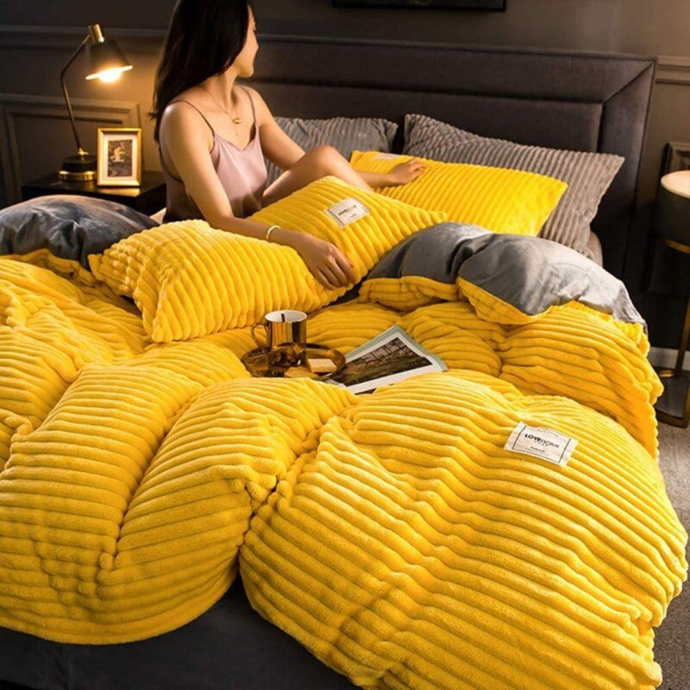 Vera – Duvet d’Hiver Ultra-Doux – Fleece et Microfibre – Chaleur, Confort et Élégance pour la Chambre