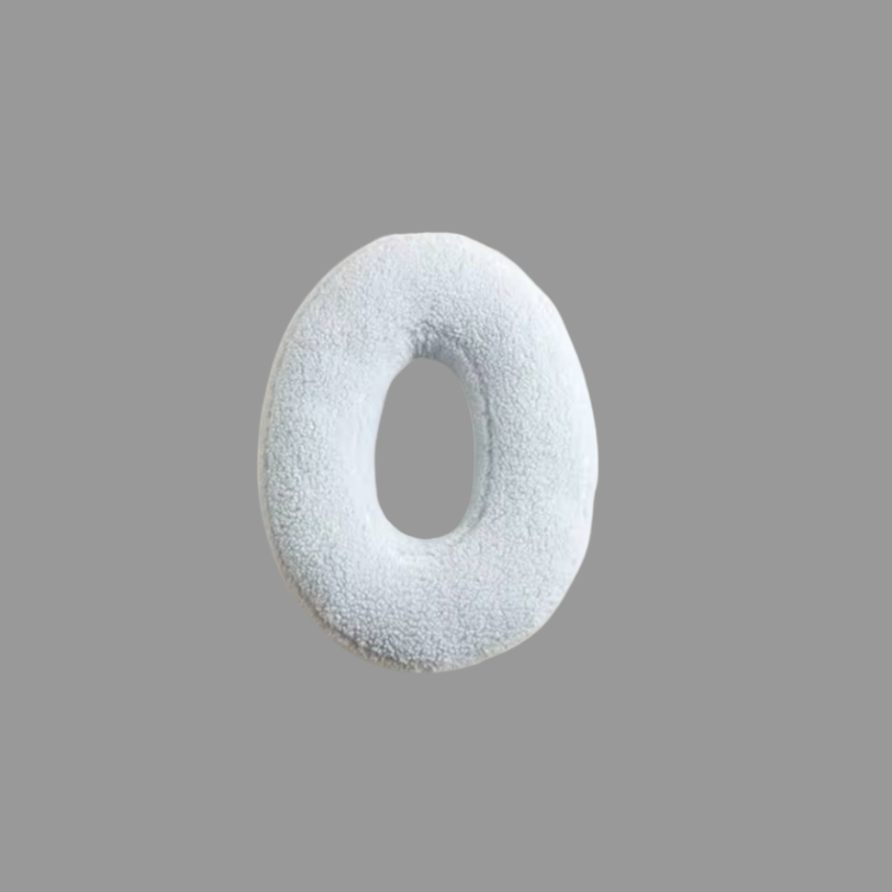 Coussin décoratif en velours – Forme de lettre – Alphabet complet
