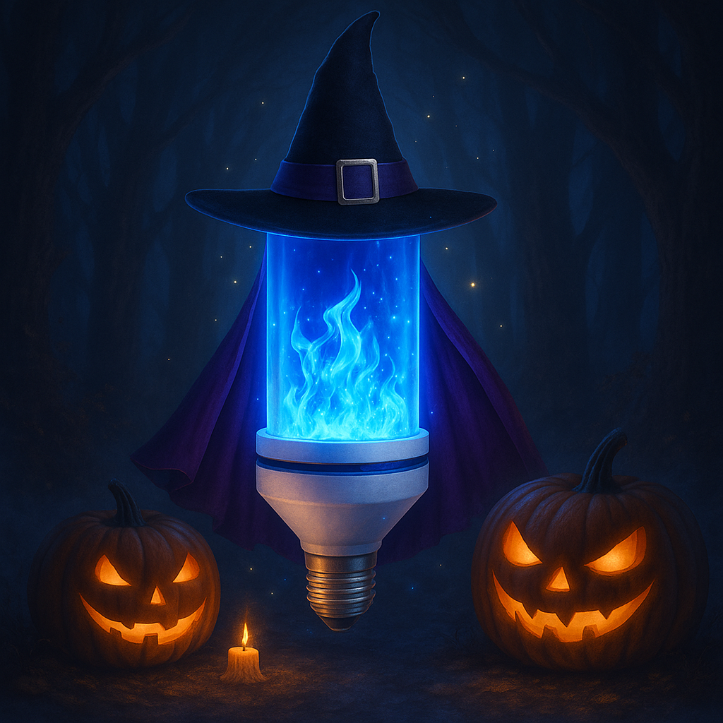 Maison Elvion – Ampoule LED effet flamme – Éclairage décoratif à flamme dynamique – 9W 750 lumens – Culot standard – Ambiance chaleureuse pour Halloween et la décoration intérieure