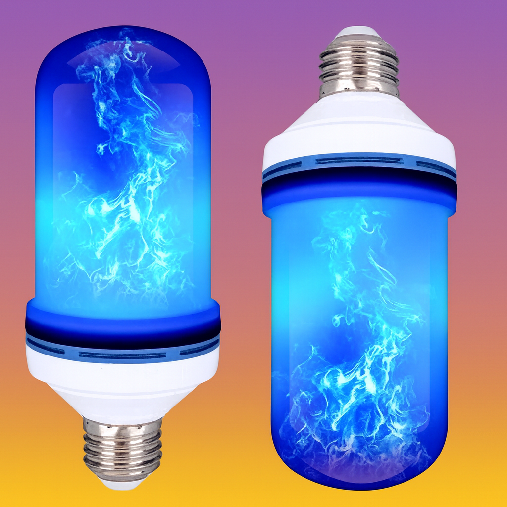 Maison Elvion – Ampoule LED effet flamme – Éclairage décoratif à flamme dynamique – 9W 750 lumens – Culot standard – Ambiance chaleureuse pour Halloween et la décoration intérieure