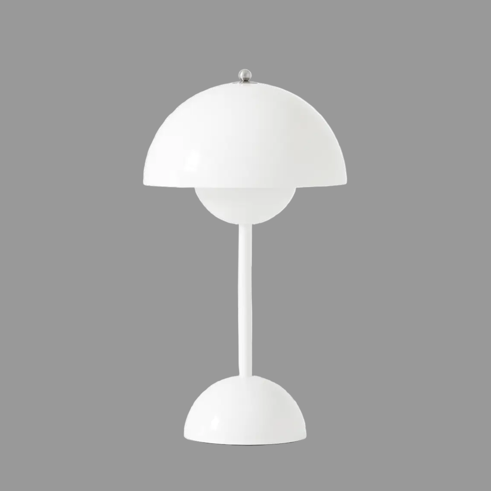 AuroraGlo – Lampe de table LED sans fil – Design moderne – Flowerpot V2 – 3 niveaux de luminosité