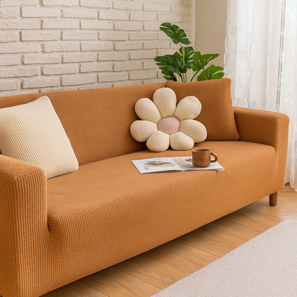Sofina - Housse extensible pour canapé – Ajustement universel – Protection antidérapante – Plusieurs couleurs disponibles – Installation facile