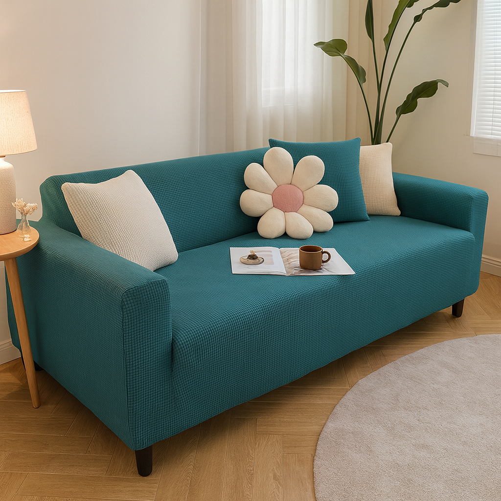 Sofina - Housse extensible pour canapé – Ajustement universel – Protection antidérapante – Plusieurs couleurs disponibles – Installation facile