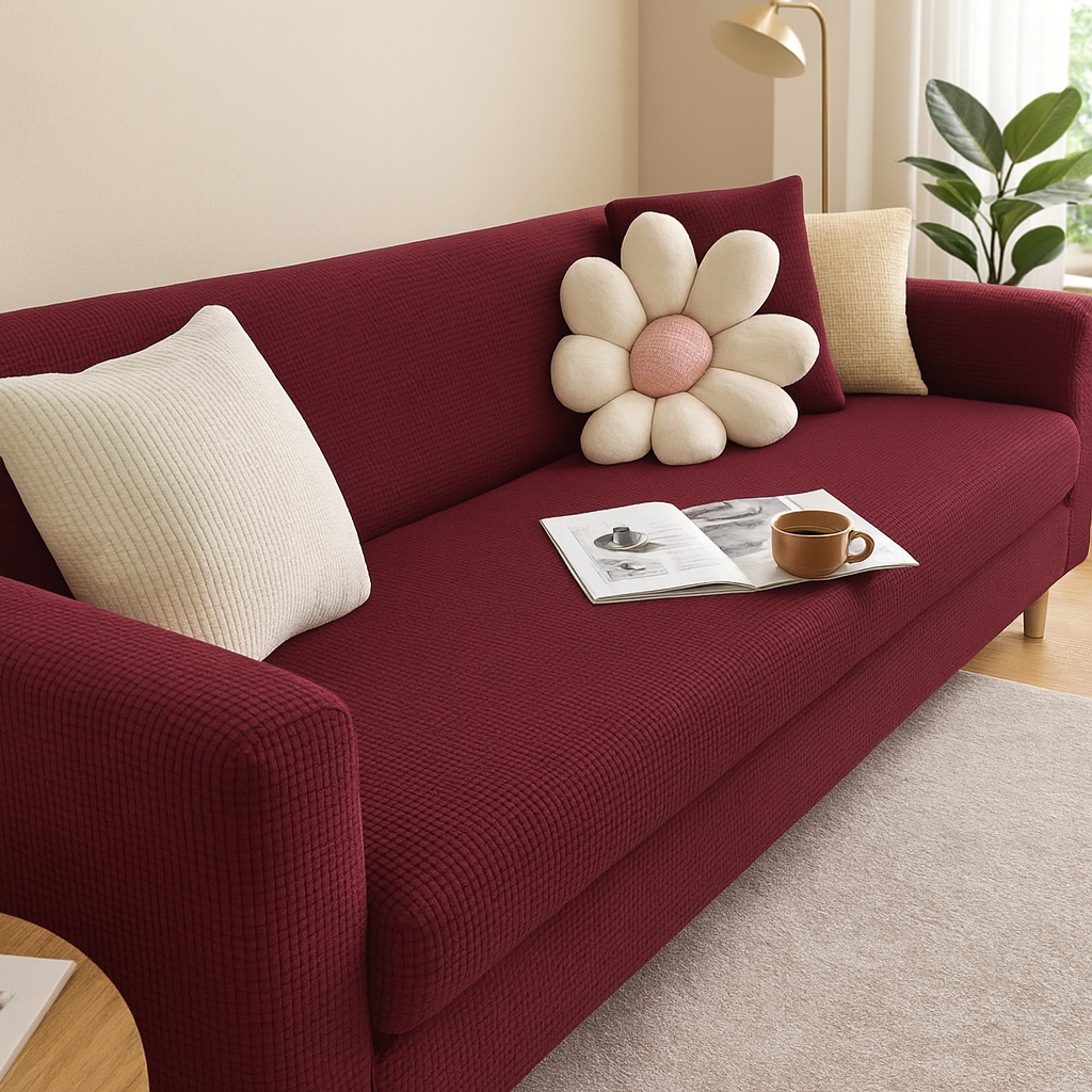 Sofina - Housse extensible pour canapé – Ajustement universel – Protection antidérapante – Plusieurs couleurs disponibles – Installation facile