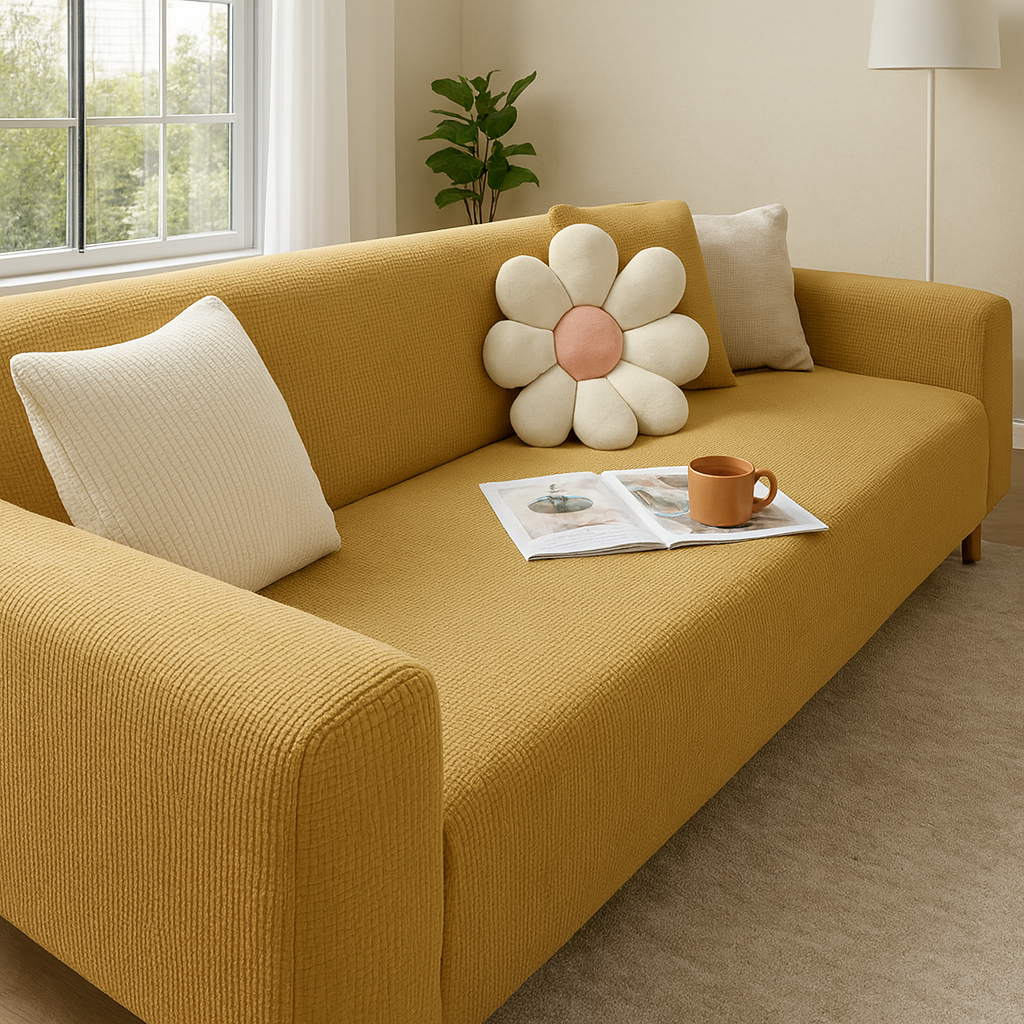 Sofina - Housse extensible pour canapé – Ajustement universel – Protection antidérapante – Plusieurs couleurs disponibles – Installation facile