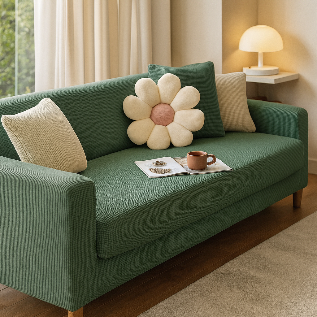 Sofina - Housse extensible pour canapé – Ajustement universel – Protection antidérapante – Plusieurs couleurs disponibles – Installation facile