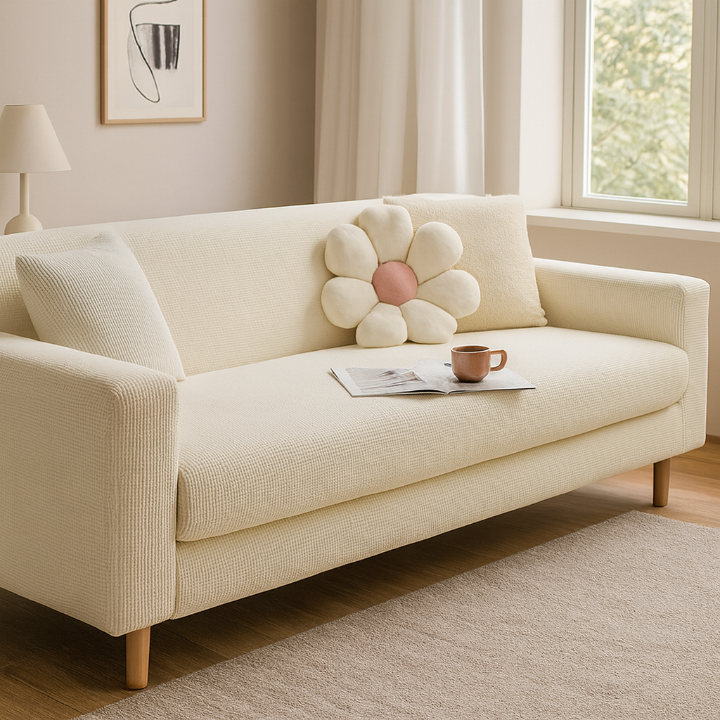 Sofina - Housse extensible pour canapé – Ajustement universel – Protection antidérapante – Plusieurs couleurs disponibles – Installation facile