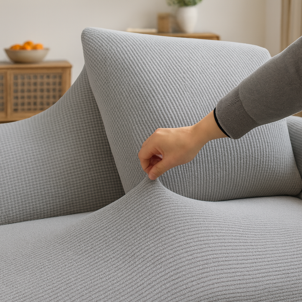 Sofina - Housse extensible pour canapé – Ajustement universel – Protection antidérapante – Plusieurs couleurs disponibles – Installation facile