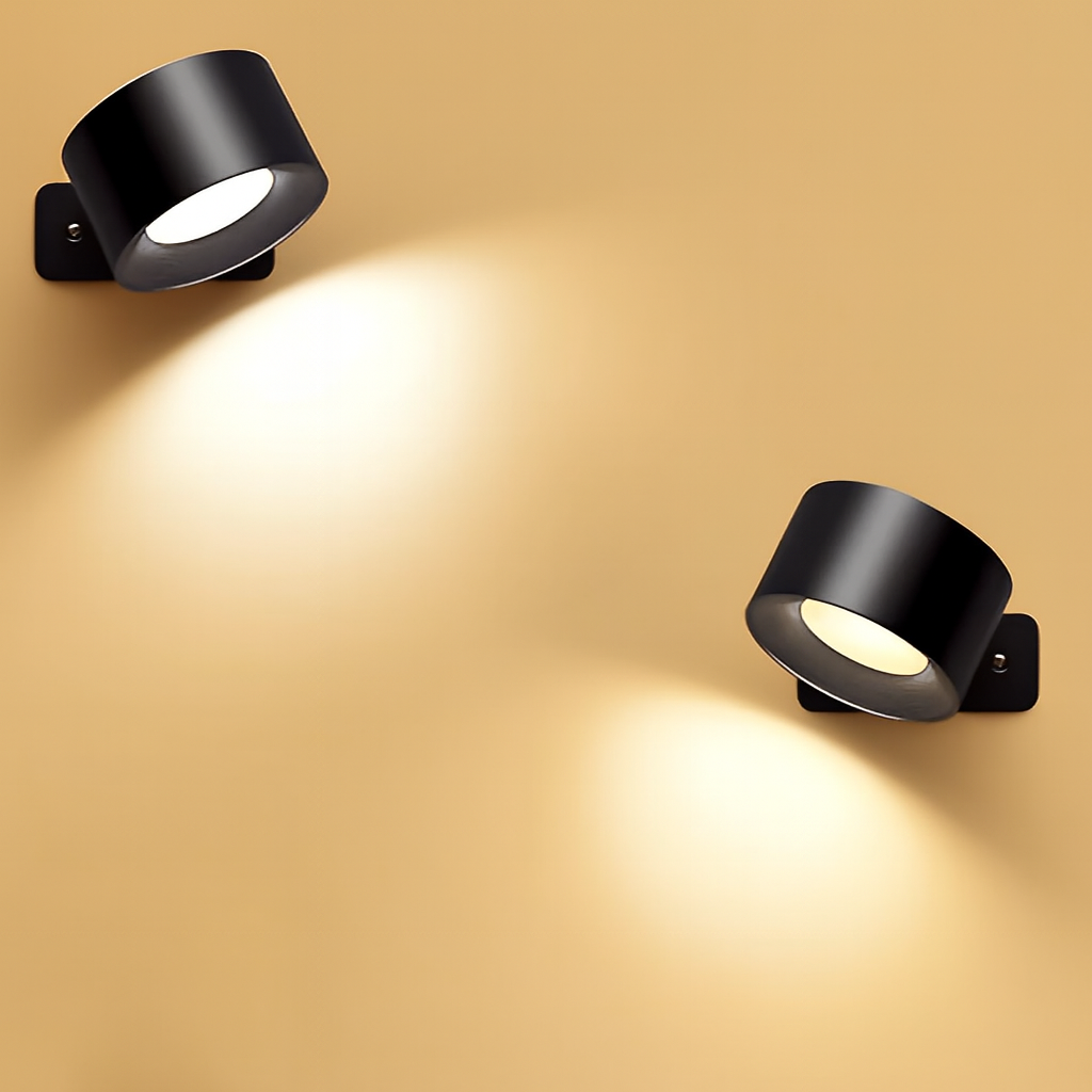 Applique murale LED sans fil – Magnétique – Blanc – 7,5 × 4,5 cm