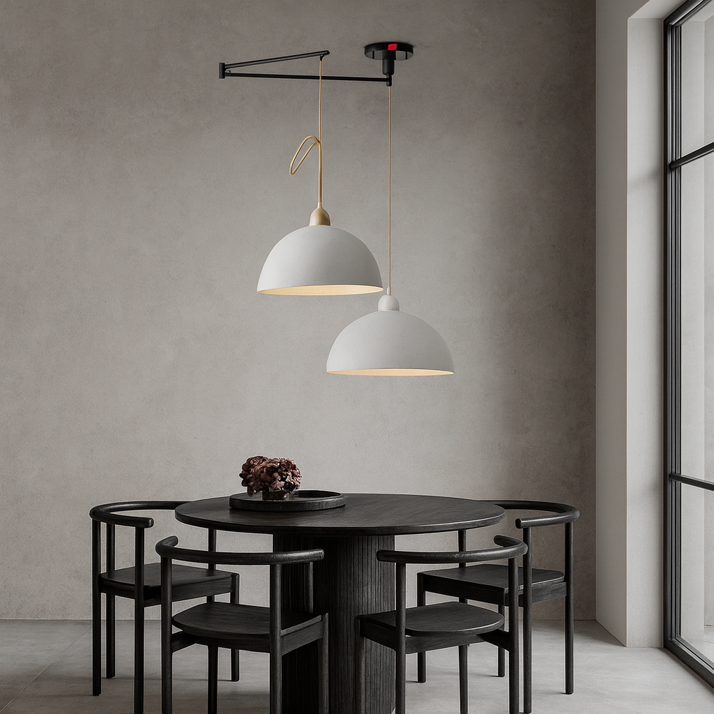 Contemporarygleam – Luminaire réglable moderne – Applique ou plafonnier – Métal – Noir