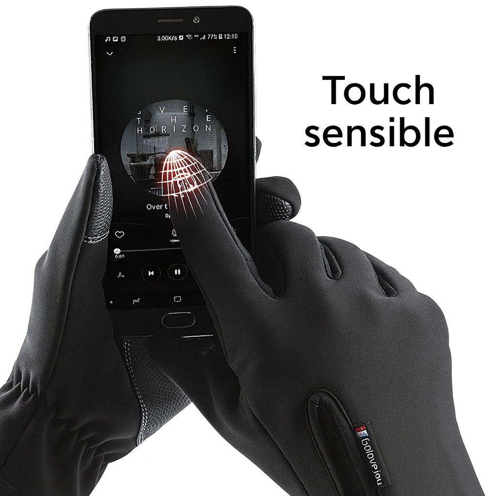 Maison Elvion – Gants thermiques imperméables – Compatibles avec les écrans tactiles – Doublure polaire chaude – Fermeture zippée pratique – Idéals pour les activités extérieures par temps froid