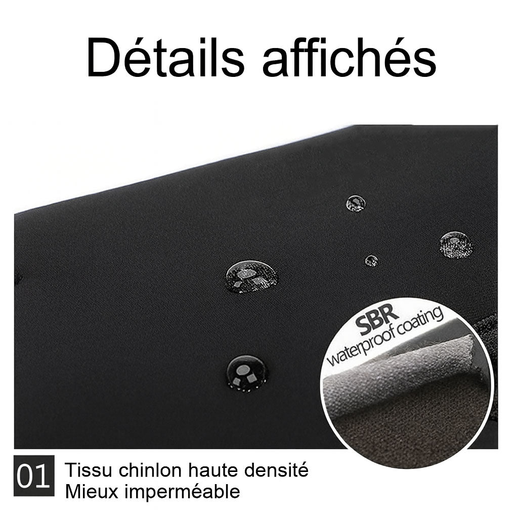 Maison Elvion – Gants thermiques imperméables – Compatibles avec les écrans tactiles – Doublure polaire chaude – Fermeture zippée pratique – Idéals pour les activités extérieures par temps froid