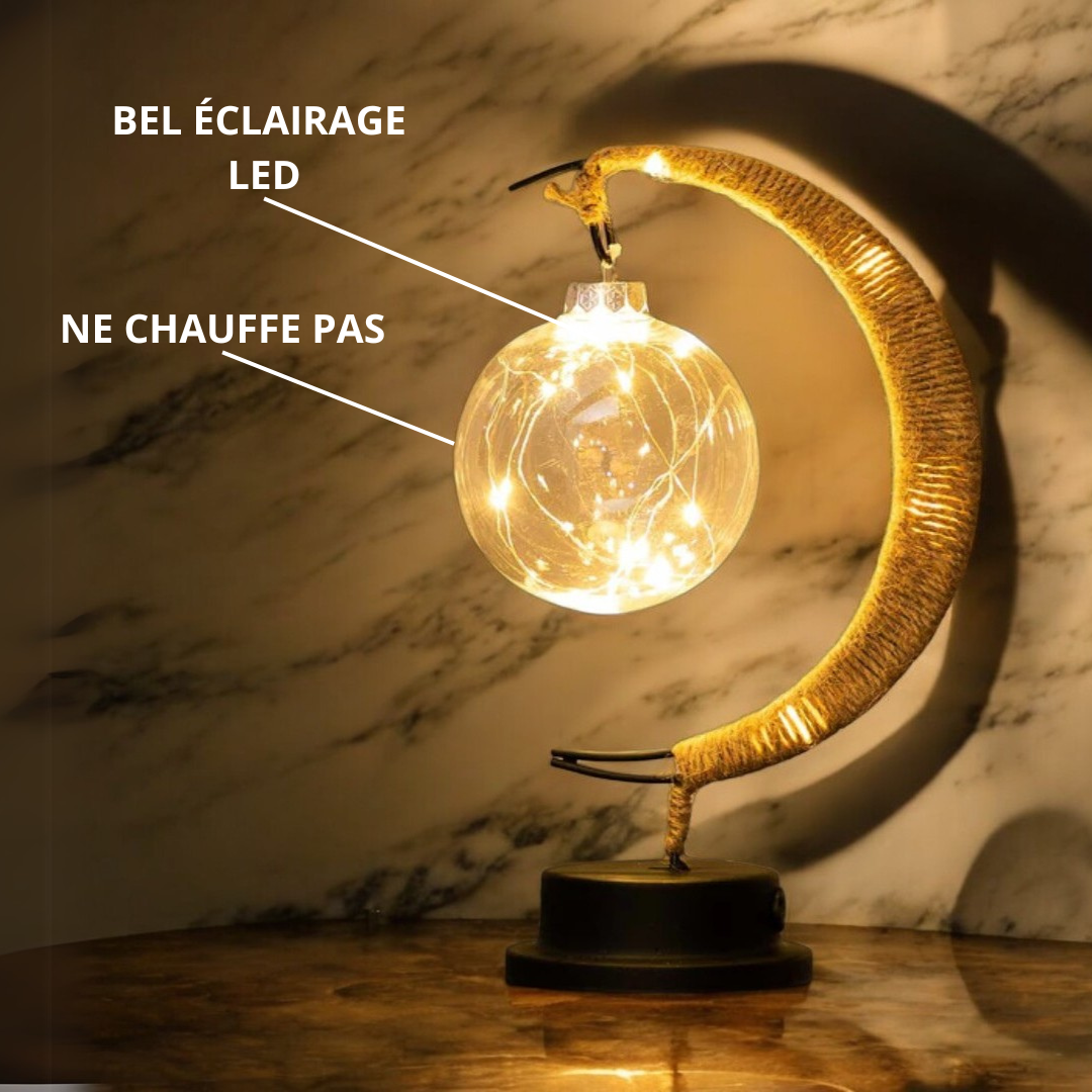 Lampe de Table Lune Magique - Éclairage LED d’Ambiance pour Intérieur Moderne