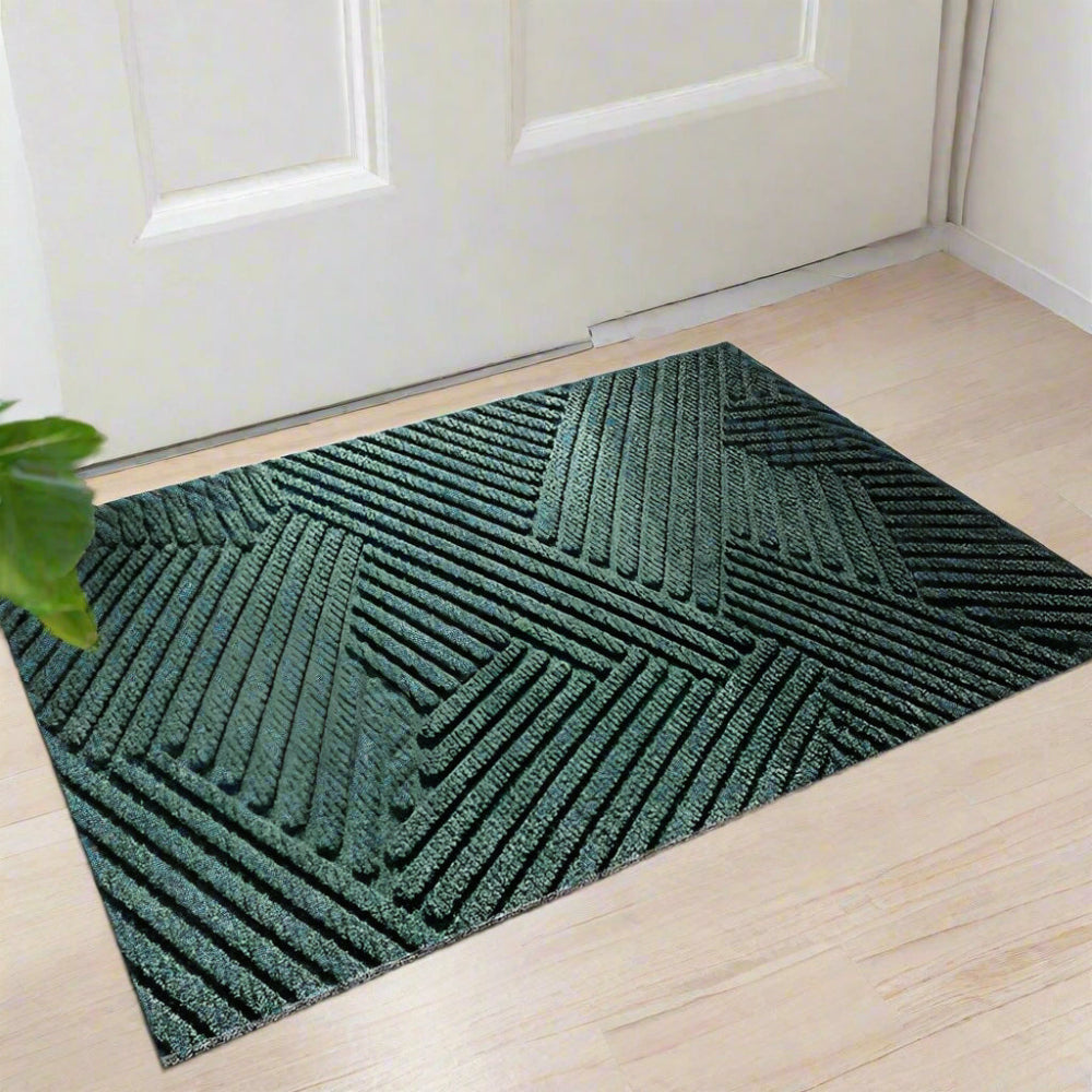 Matio – Tapis d’entrée antidérapant – PVC robuste – Design scandinave minimaliste – Retient saleté, sable et humidité – Facile à nettoyer