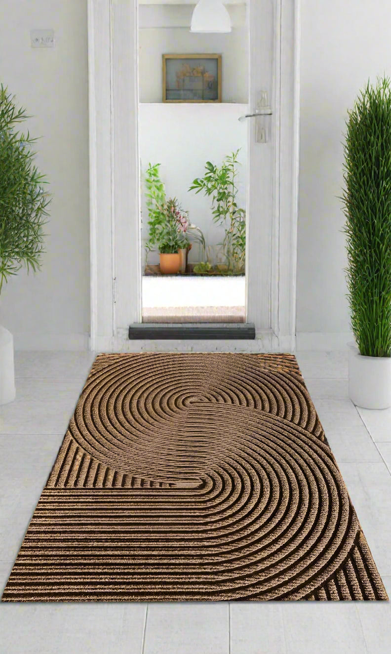 Matio – Tapis d’entrée antidérapant – PVC robuste – Design scandinave minimaliste – Retient saleté, sable et humidité – Facile à nettoyer