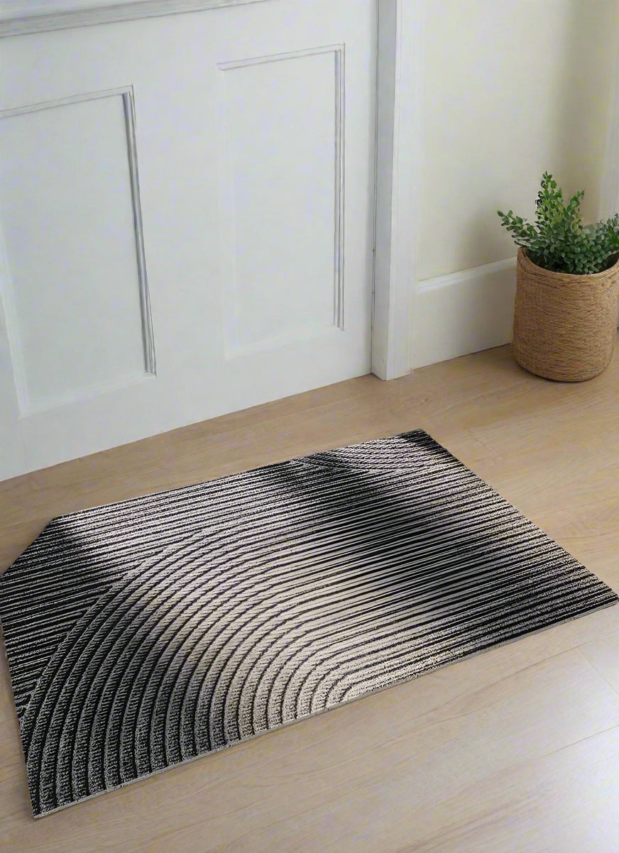 Matio – Tapis d’entrée antidérapant – PVC robuste – Design scandinave minimaliste – Retient saleté, sable et humidité – Facile à nettoyer