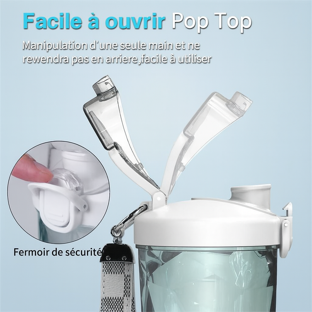 Maison Elvion – Mixeur portable pour smoothies – Rechargeable par USB – Capacité 600 ml – Batterie 4000 mAh – Gobelet sans BPA et design compact pour la maison, le bureau ou les déplacements