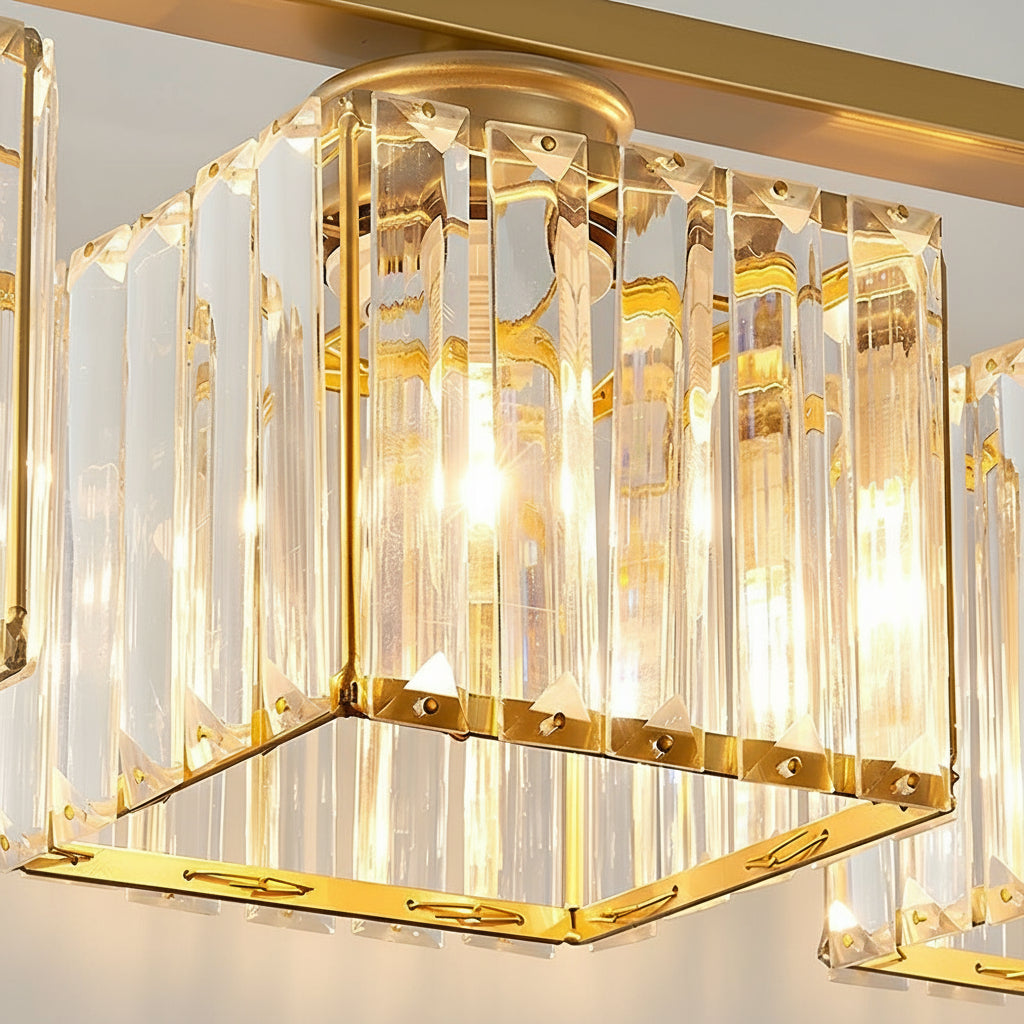 Maison Elvion – Suspension design nordique à plusieurs têtes – Verre et fer – Éclairage moderne pour îlot de cuisine, salle à manger ou salon – 3 ou 4 lampes réglables