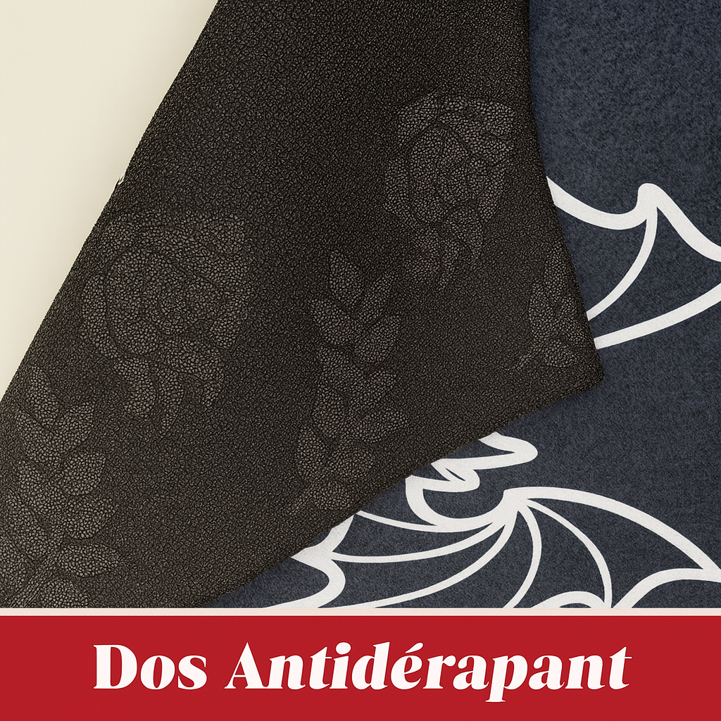 Tapis de porte de Noël – Rouge Père Noël et bonhommes en pain d’épice – Intérieur et extérieur – Décoration maison et Nouvel An 2025