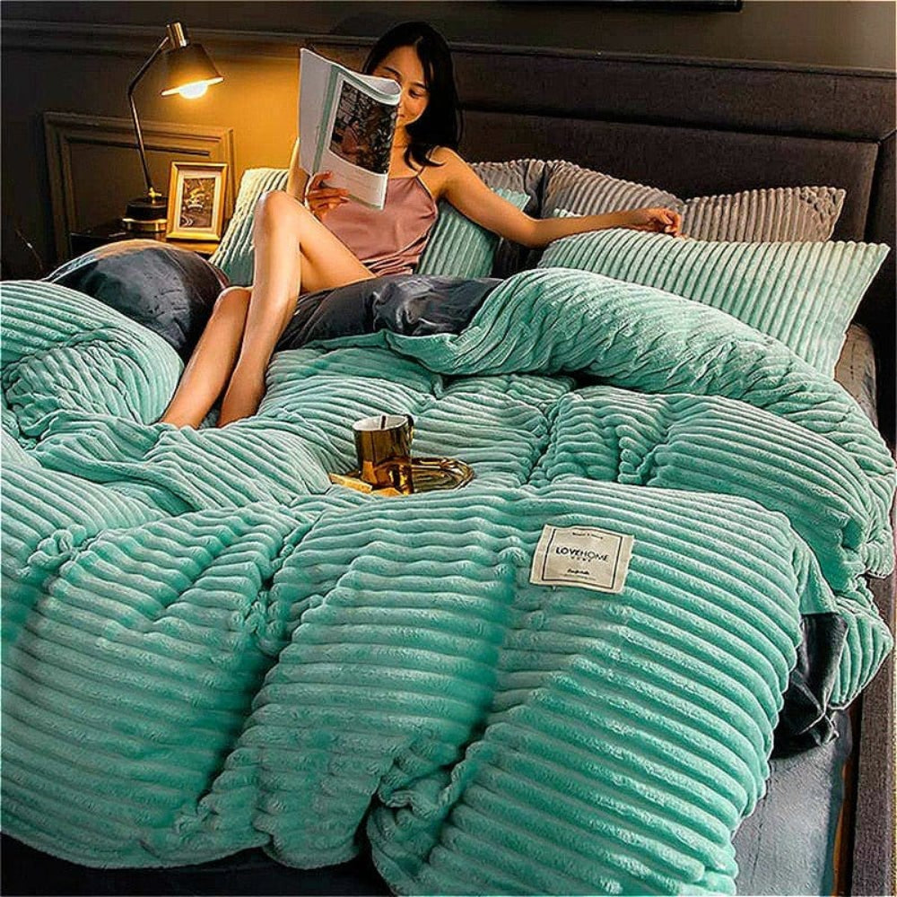 Vera – Duvet d’Hiver Ultra-Doux – Fleece et Microfibre – Chaleur, Confort et Élégance pour la Chambre
