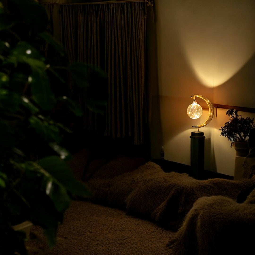 Lampe de Table Lune Magique - Éclairage LED d’Ambiance pour Intérieur Moderne
